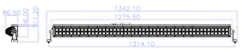 "Wholesale" 50 INCH 288W CRE E SPOT & FLOOD/Combo Straight Led Offroad Truck Light Bar (5D Projector Lens)