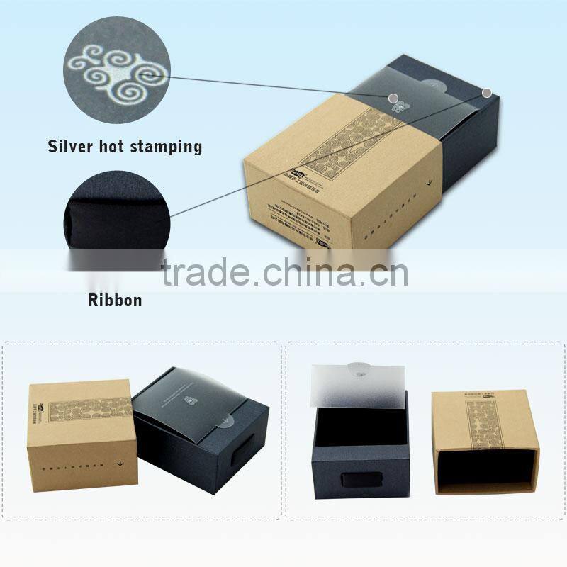 Pretty Silver Hot Stamping Craft Buy Kraft Paper Jewelry Box