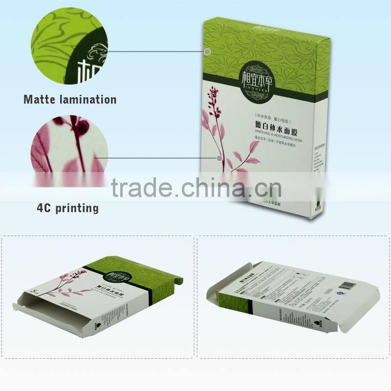 customized facial mask paper packaging boxes with logo