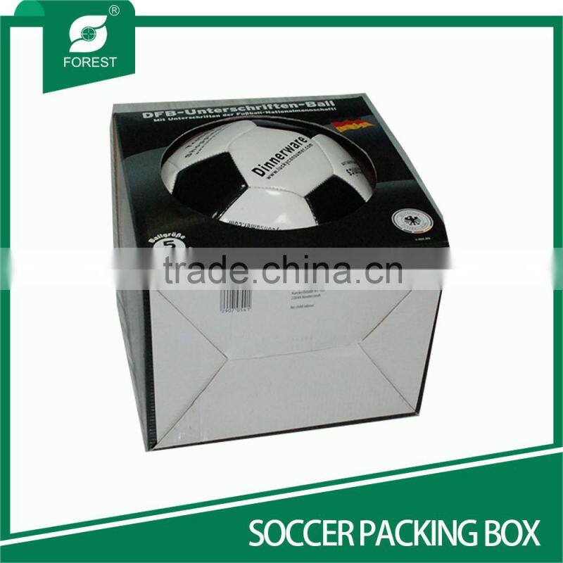 PAPER PACKING BOX WITH HOLE FOR FOOTBALL