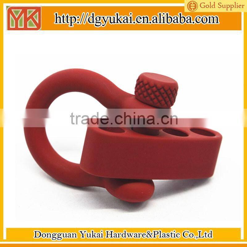 Yukai metal alloy colorful adjustable shackle clasp for paracord bracelet