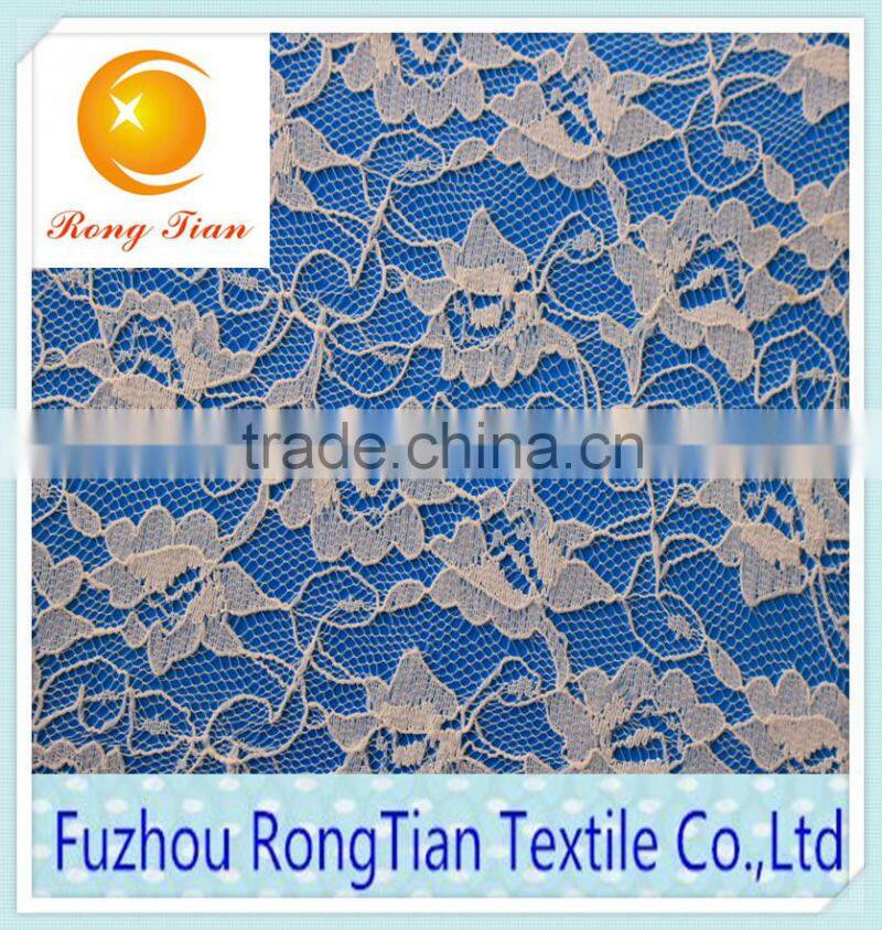 100 Polyester white gauze thin lace fabric for African clothing