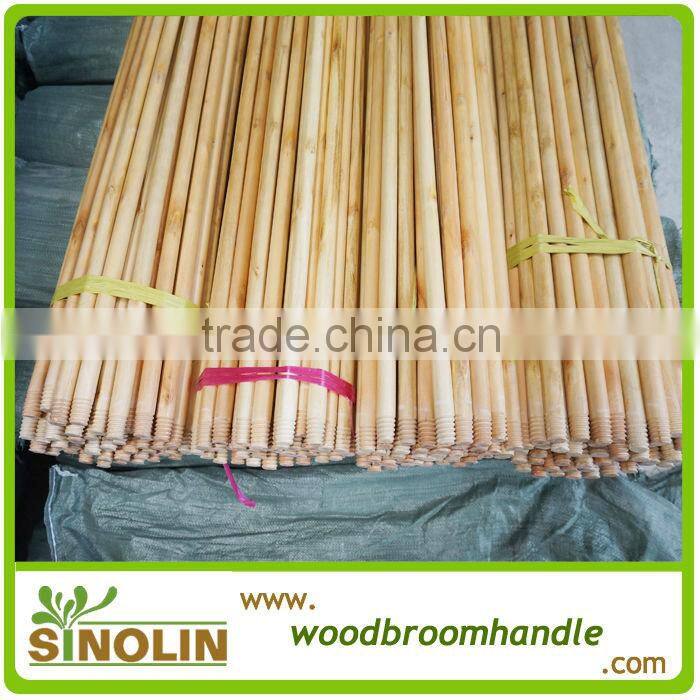 varnished wooden broom handle for palestin market