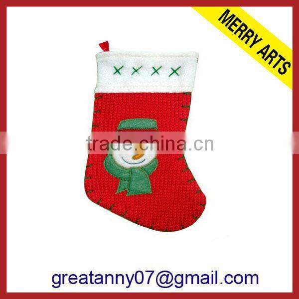 Yiwu factory 2013 new christmas decoration christmas promotional christmas stocking 2014 christmas gift sock