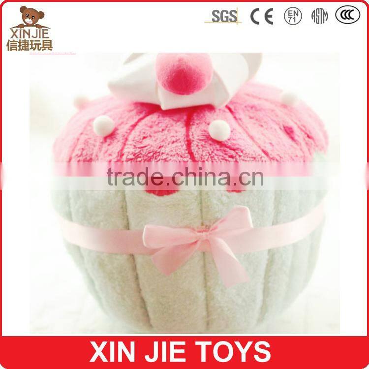 customize plush cake shape pillow nice design stuffed cake pillow good quality plush cake