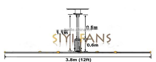 3.8m Industrial Workshop Large Ceiling Fan