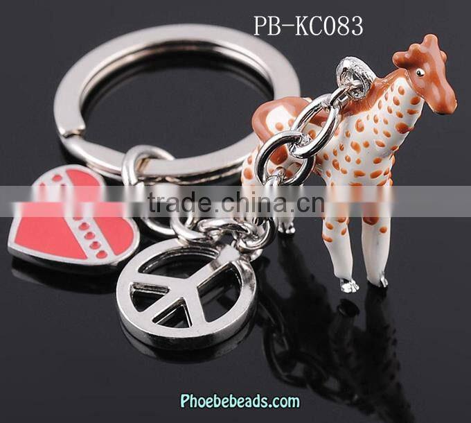 Wholesale Soft Enamel Metal Orangutan Animal Keychain For Promotion PB-KC081