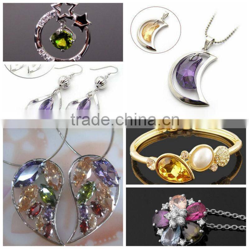 Good quality hot-sale korean cubic zirconia gemstone jewelry