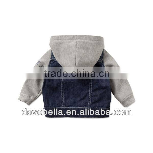 DB450 dave bella 2014 spring new arriv infant clothes toddler coat baby outwear kids hoodie wholesale children clothes coat