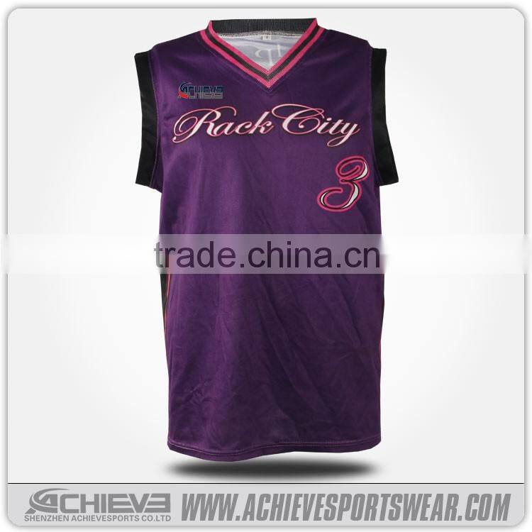 best quality custom printing basketball tops