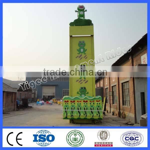 Thrill rides for kids jumping frog