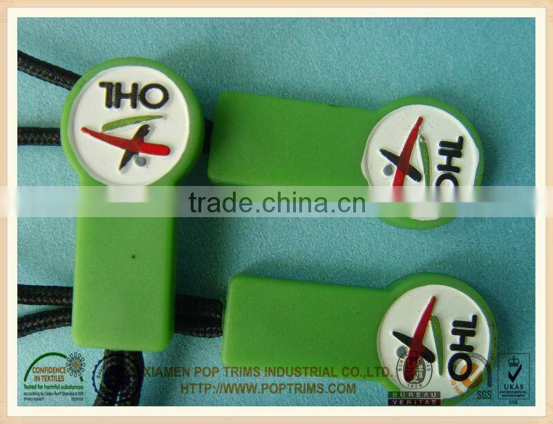 custom soft pvc rubber zipper puller