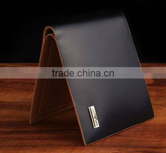 fashional men's genuine leather wallet/leather cheque holder / men's genuine leather wallet with multifunctional pocket