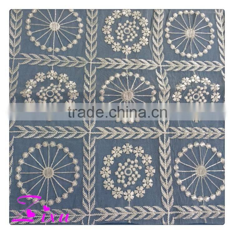 new style floral organza fabric