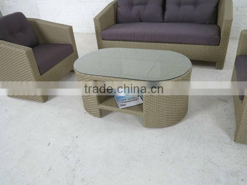Outdoor furniture rattan sofa garden furniture-wicker sofa set