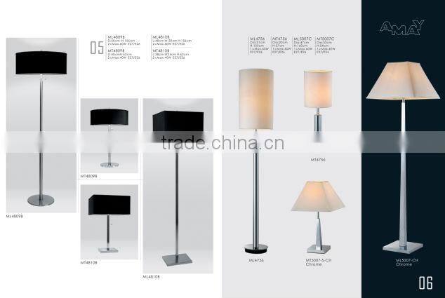 contemporary wrought iron floor lamp for hotel decoration
