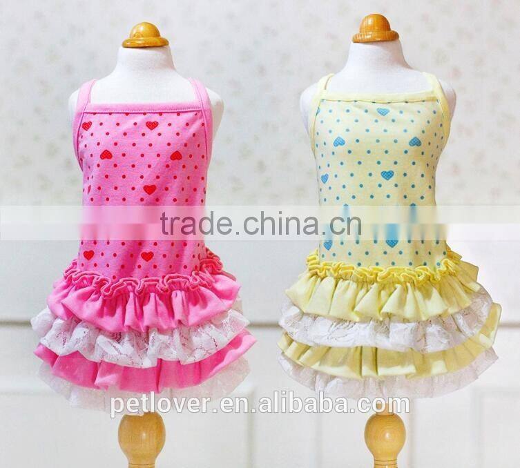 Wholesale dog clothes pet clothes colorful lovely mini pet clothes