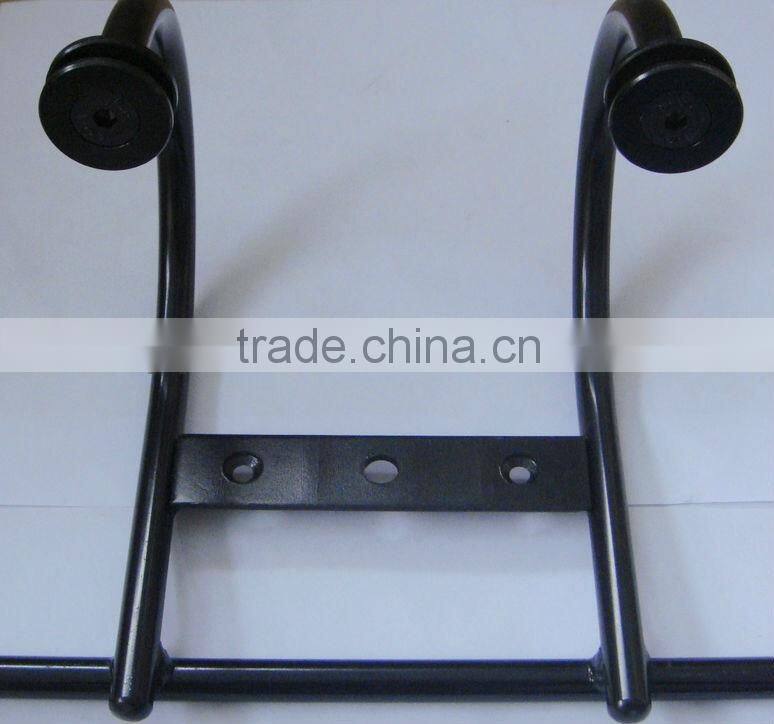 black metal office chair leg