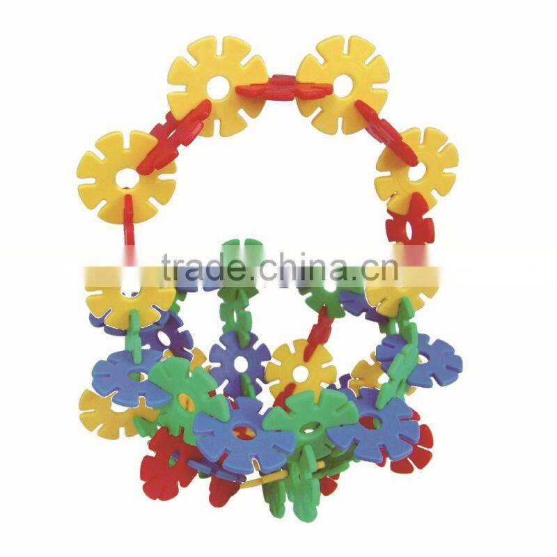 400 pcs kids education plastic diy snowflake toy bricks construction blocks toy