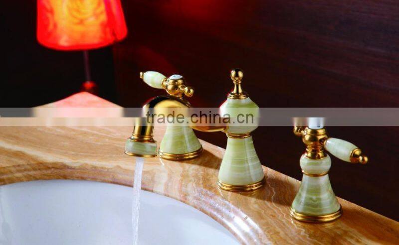 High Grade Yellow Jade Faucet/Tap Base and Parts, Jade Faucet Accessories