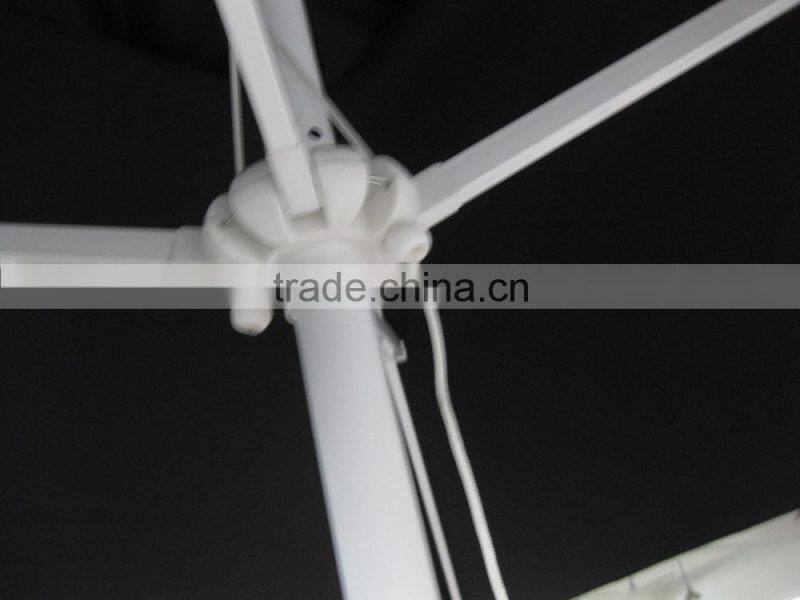 outdoor square parasol patio umbrella crank pulley wind vent water resistance