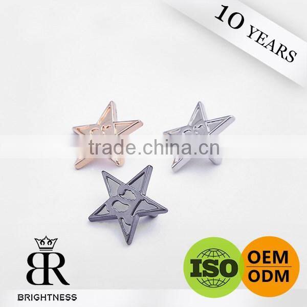 Custom Fashion Clothing Labels Handbag metal logo plate