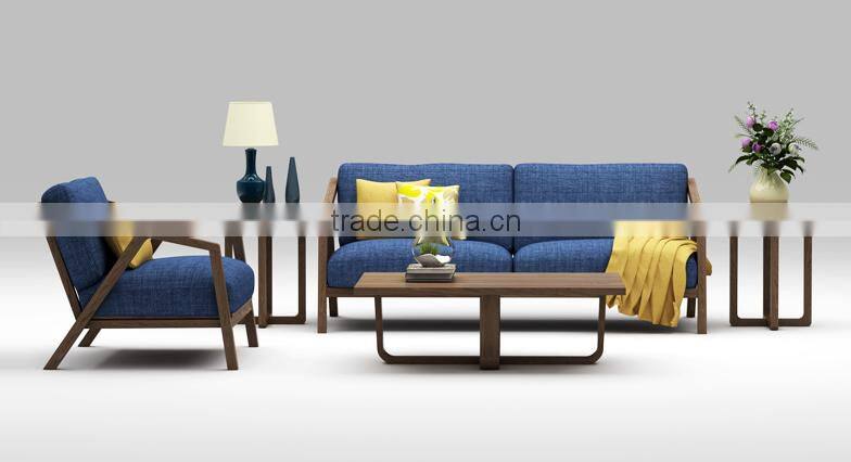 Solid wood frame high quality sofa set