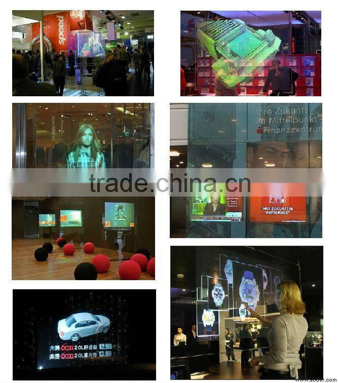 Transparent Rear Projection Screen for Advertisement