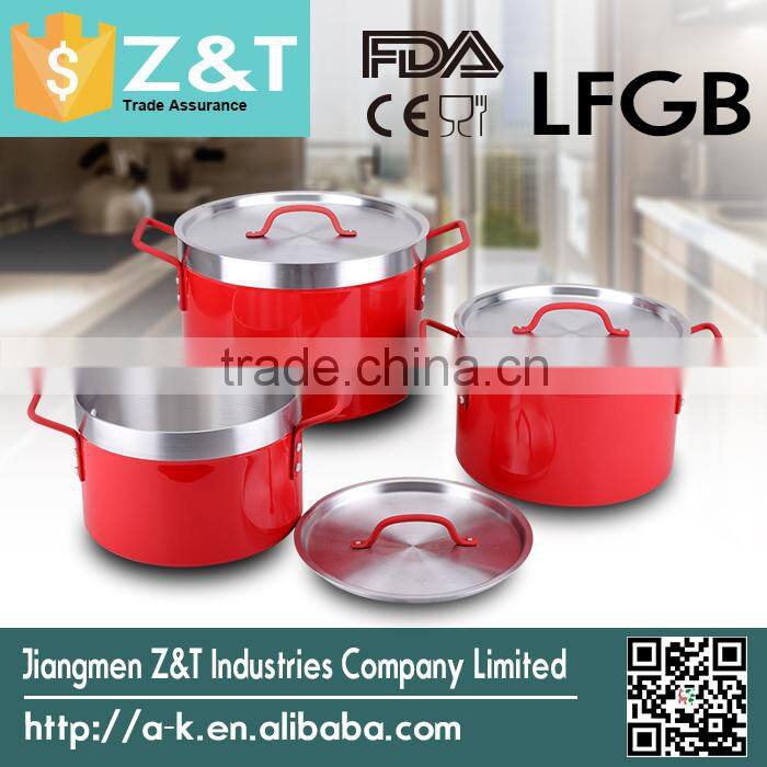 Colorful New item hot sale satin cooking pots for sale camping pot set cooking sets