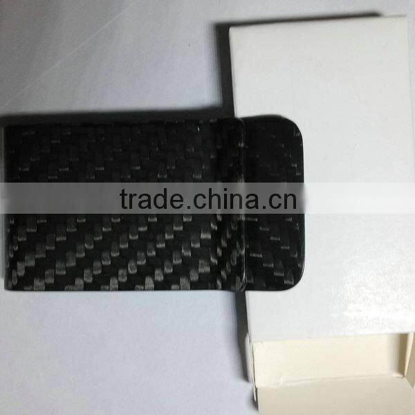 2015 new promotion products carbon fiber stainless steel and titanium money clip