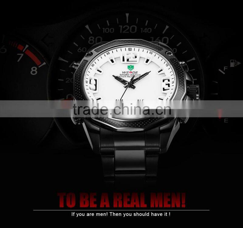 WEIDE Military trendy watches water resistant watch 30m description of Wrist watch Alarm LED large digital timer WH2306