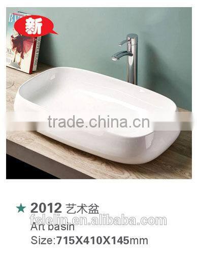LELIN latest super thin,slim edge art ceramic basin,big size counter top basin lavatory bowl sink bathroom vanity wash basin