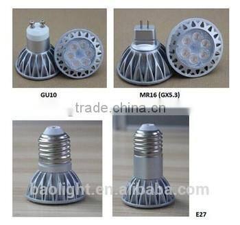 tuv erp led light gu10 gu5.3 mr16 base 7w