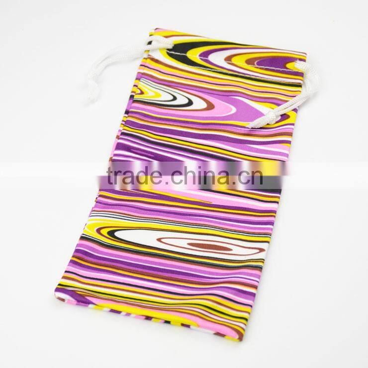 Microfiber Eyewear Drawstring Bag with Picture Printing