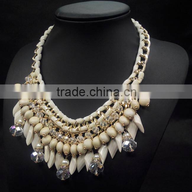 Luxury Crystal Party Necklace Vintage Jewelry Water Drop Collar Necklace New Design 2015