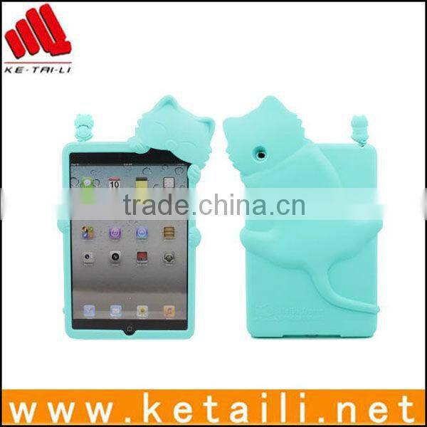 Cute carton animal design lovely cat silicone phone case for iphone