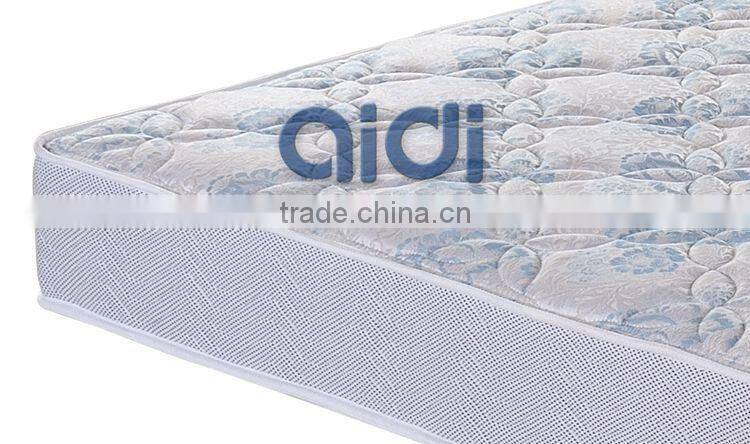3D Mesh Fabric Sky Blue Independent Pocket Spring Single Dormitory Foam Mattress AC-1212