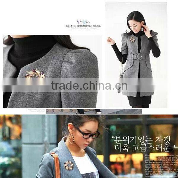 2014 New Design rhinestone flower shape applique Handmade Welding crystal trim for bridal clothing set