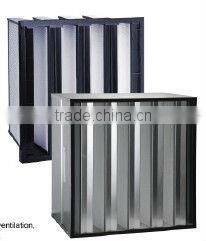 V-bank High Capactity Fliter for air conditioning and air cleaning equipment