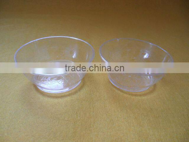 Disposable plastic bowl