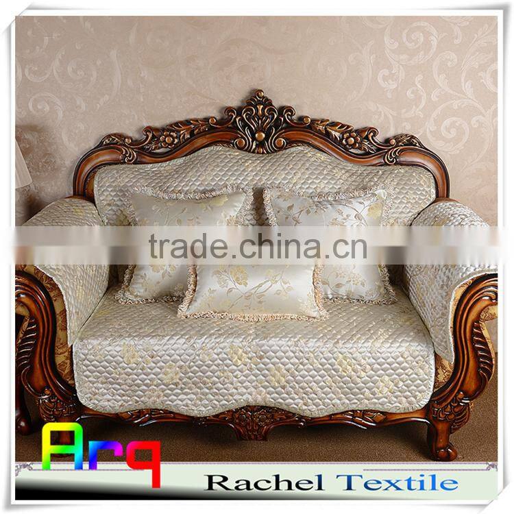 Jacquard elegant european style fabric for fancy classic sofa using and luxury cushion