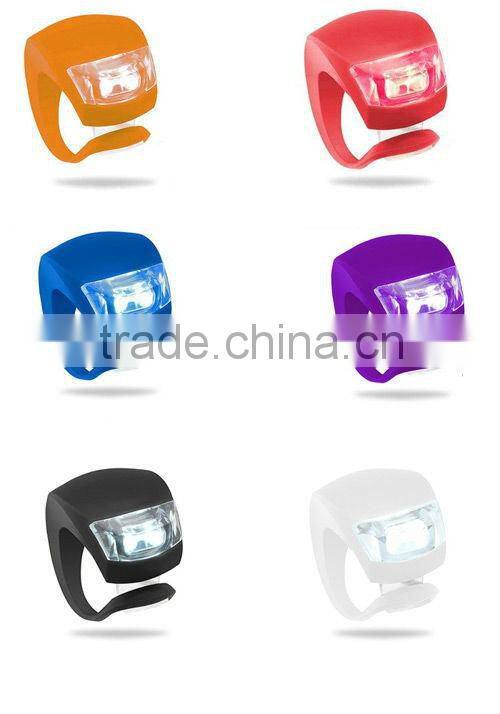 Silicone LED Bike Light Promotional Gift Bike Front Rear Light