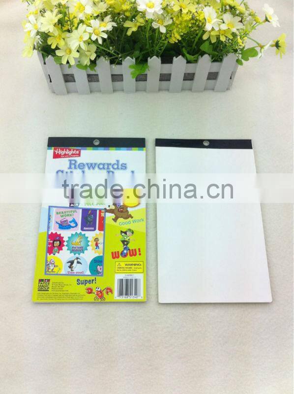 2014 colorfull sticker book/drawing book