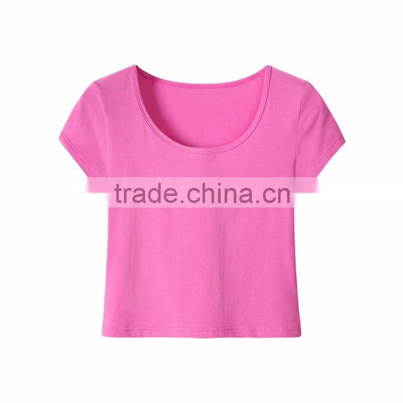 China garment supplier wholesale cotton women spport fitness wear t-shirts/shirts