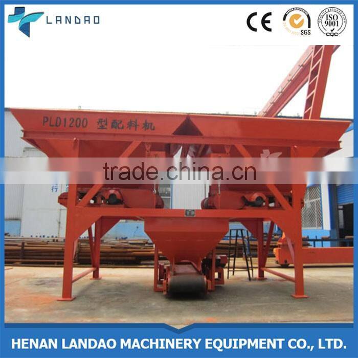 2 Bins PLD800 electric concrete aggregate batch weigh machine