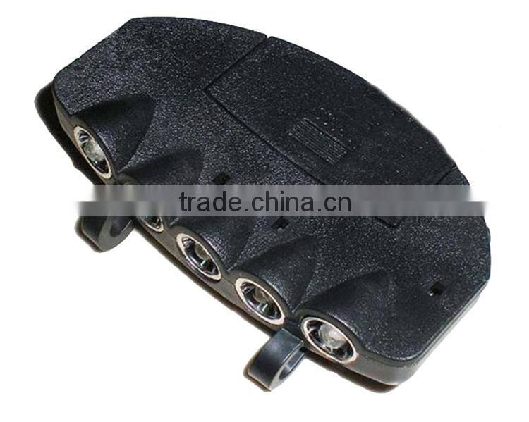 5LEDs Plastic Cap Hat Light 2*CR2032 Battery Powered LED Fishing Light Hat Light Sale Black LED Headlamp for fishing