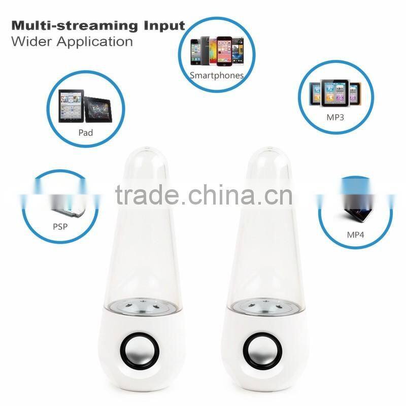 Wireless LED Light Show Fountain Water Dancing Bluetooth Speakers Music Stereo Subwoofer Speakers GuangDong Factory