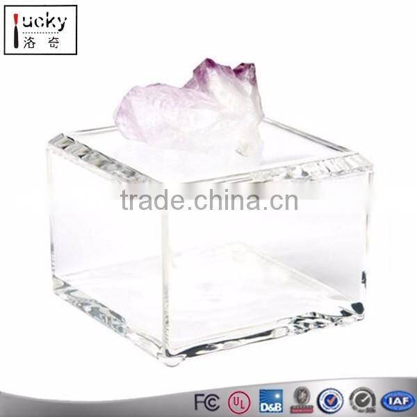 Clear Acrylic Cube Display Case Acrylic Jewelry display box