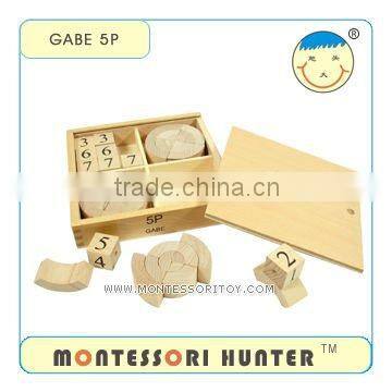 GABE 3 First Block Series, Preschool Educational Froebel Toys