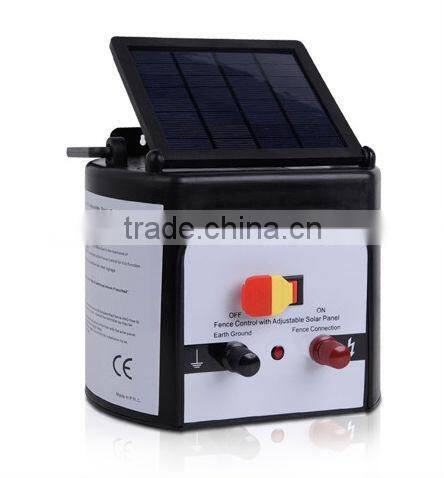 8km black solar powered electric fence energizer high quality systems